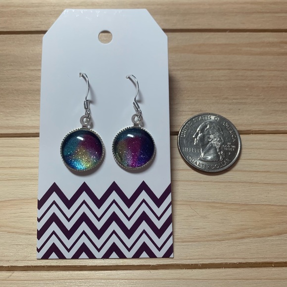 Jamberry Northern Light Sky wrap silver earrings - Picture 4 of 4